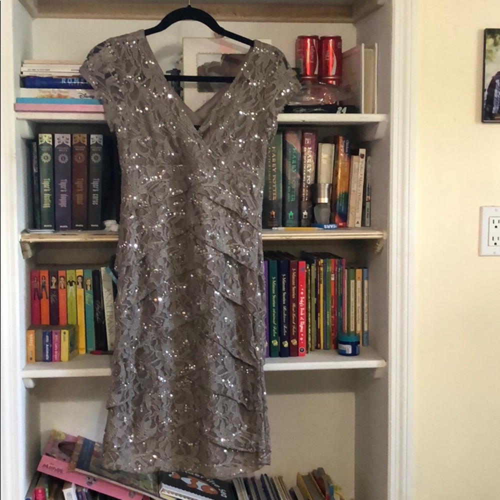 Scarlett Nite Layered Sequined Dress